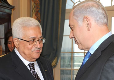 الرئيس الفلسطيني محمود عباس ورئيس الوزراء الإسرائيلي بنيامين نتنياهو